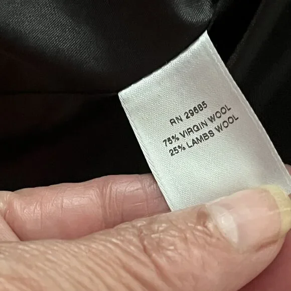 Pendleton Jacket SZ M  Hounds Tooth Black Cream Wool / Lamb Academia Classic - Picture 10 of 12